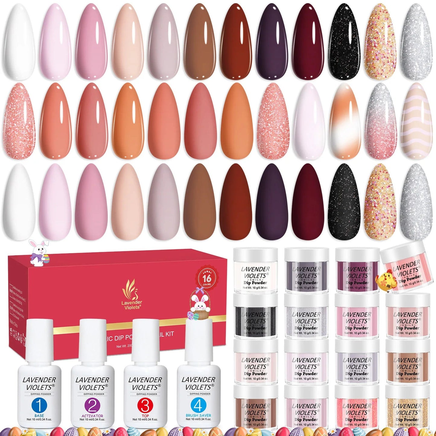 20pcs Powder Nail Kit