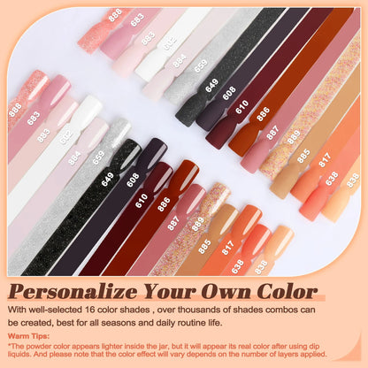 20pcs Powder Nail Kit